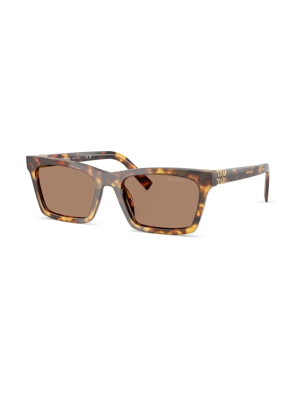 Miu Miu Eyewear Zonnebril met vierkant montuur - Bruin