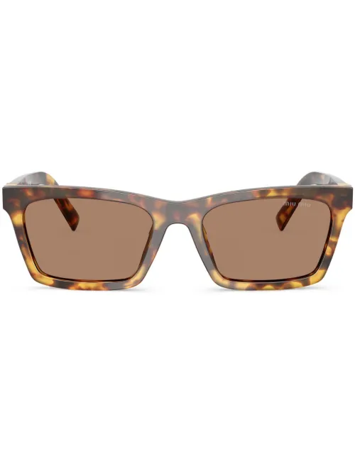 Lunettes de soleil à monture carrée - Miu Miu Eyewear - Modalova