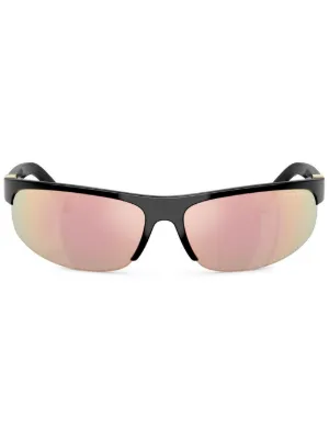 Miu Miu Eyewear オーバーサイズフレーム サングラス | ブラウン