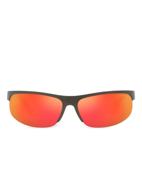 Miu Miu Eyewear metal-detail shield sunglasses