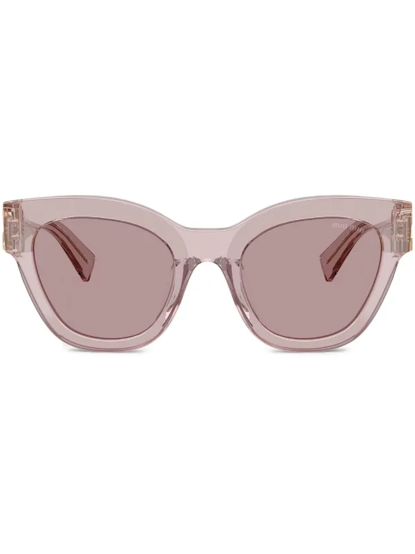 MIU MIU オーバーサイズ サングラス Miu Miu Eyewear オーバーサイズフレーム サングラス | パープル