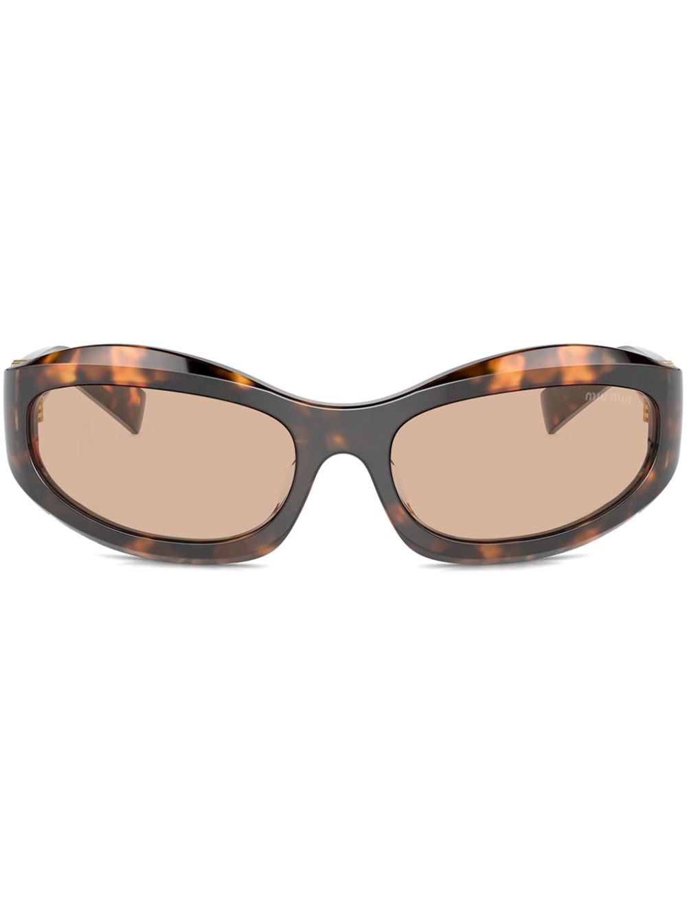 Miu Eyewear Zonnebril met oversized montuur Bruin