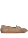 Marsèll suede leather ballerina shoes - Neutrals