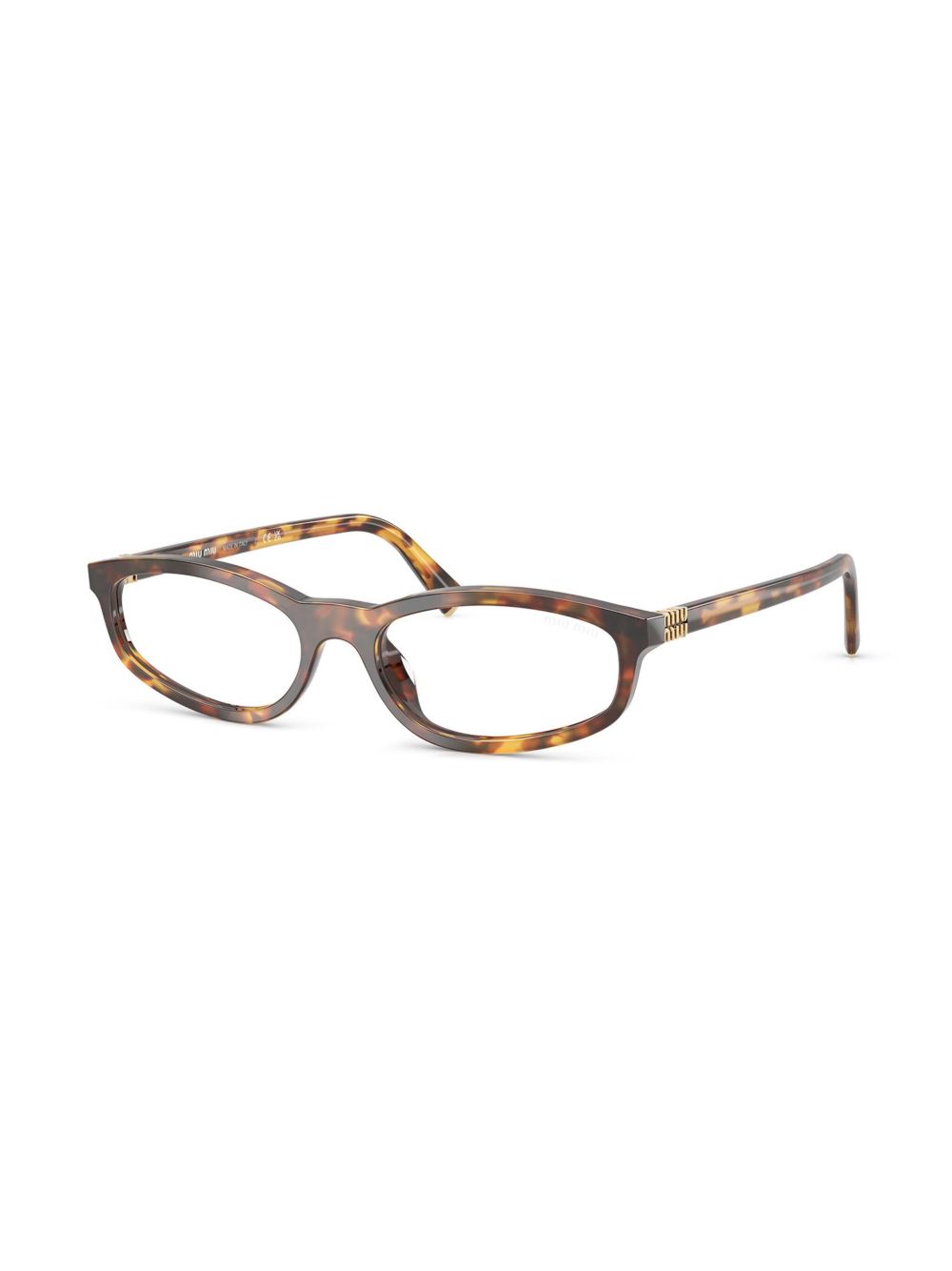 Miu Miu Eyewear Bril met ovaal montuur - Bruin