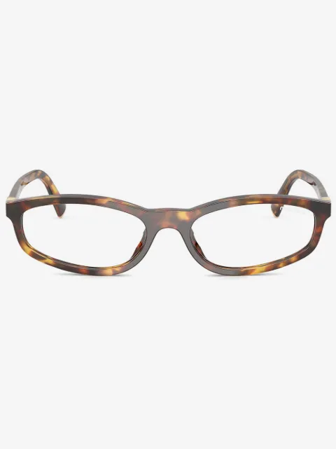 Miu Miu Eyewear lentes con armazón ovalada