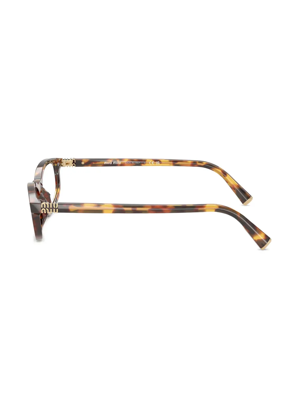 MIU MIU OVAL FRAME GLASSES