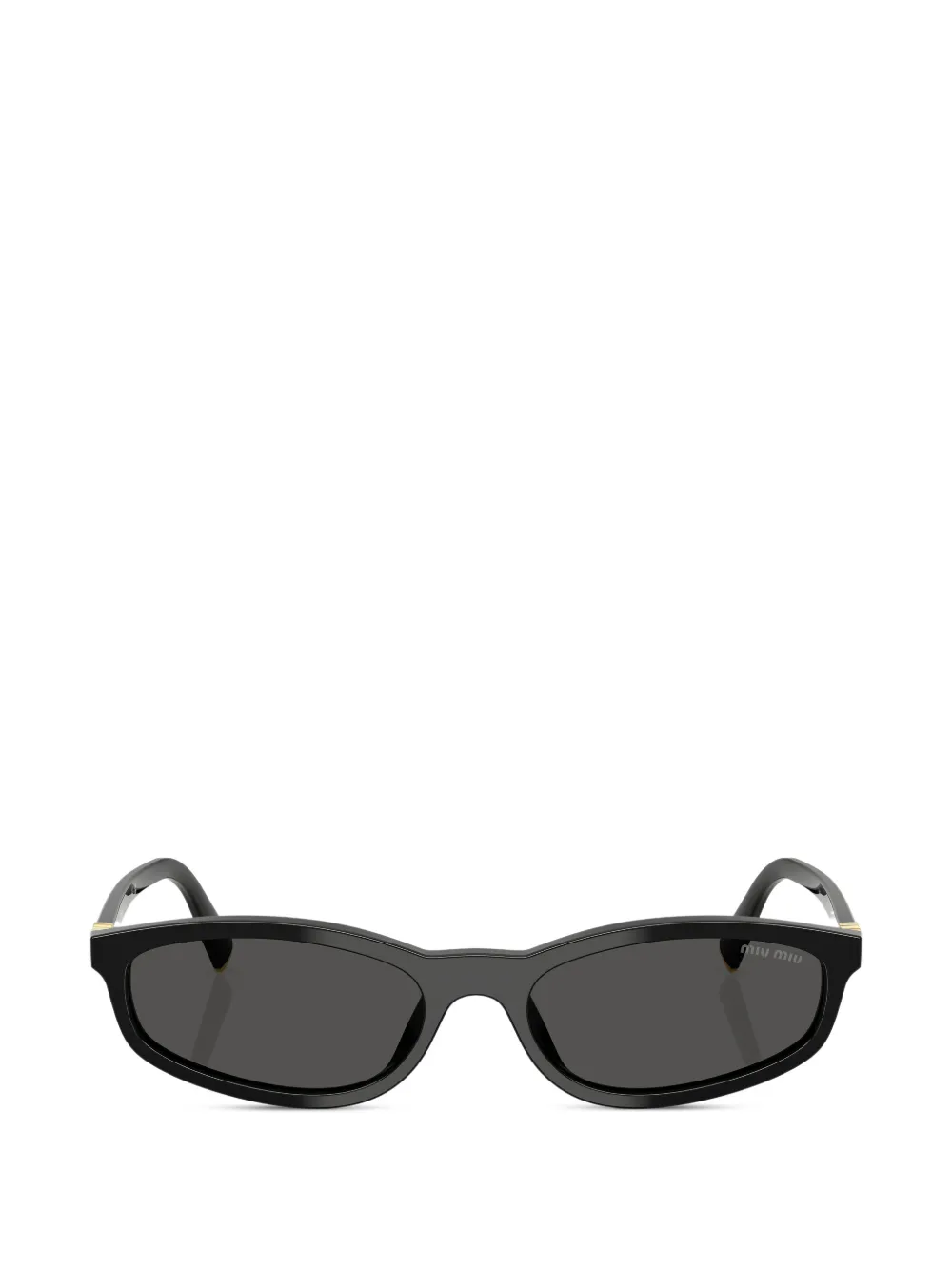 Miu Miu Eyewear Occhiali da sole ovali - Nero