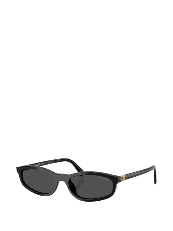 miu miu オーバルフレームサングラス Miu Miu Eyewear オーバルフレーム サングラス | ブラック | FARFETCH JP
