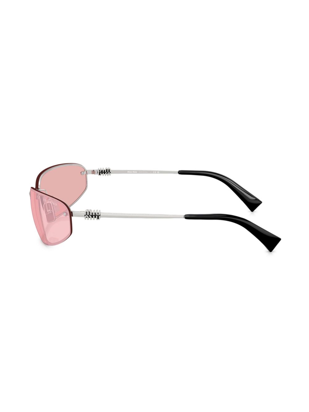 Miu Eyewear Bril met cat-eye montuur Zilver