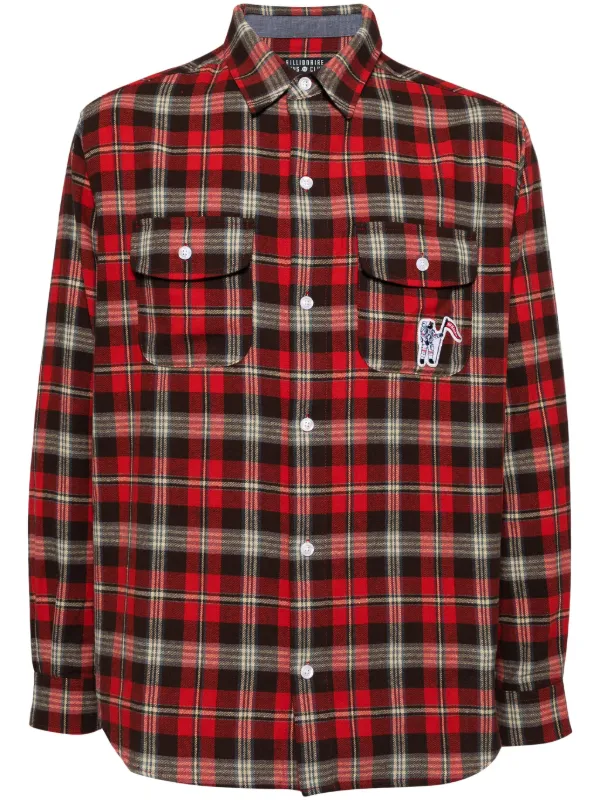 Billionaire Boys Club ロゴ チェック シャツ | レッド