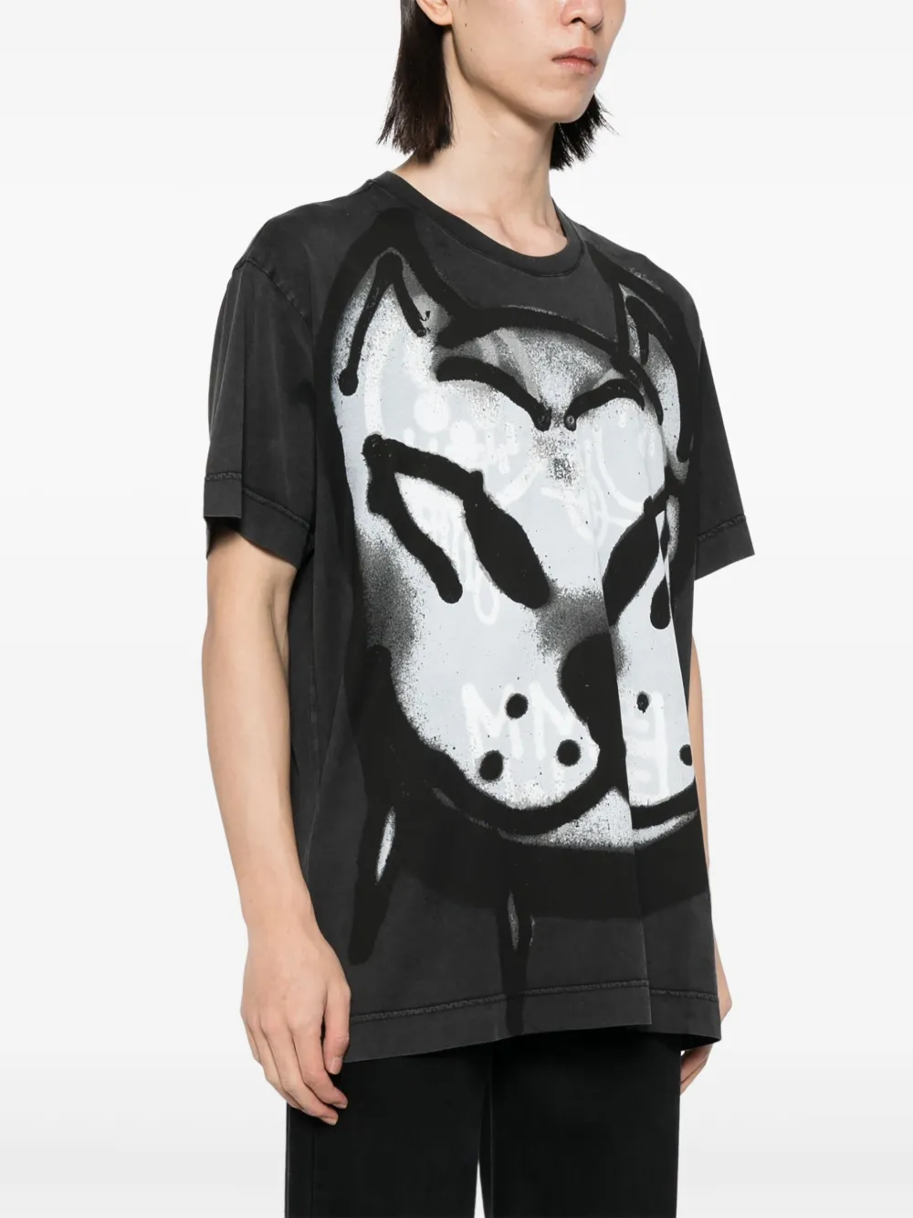 Givenchy x Chito spraypaint Effect Tshirt Black FARFETCH UK