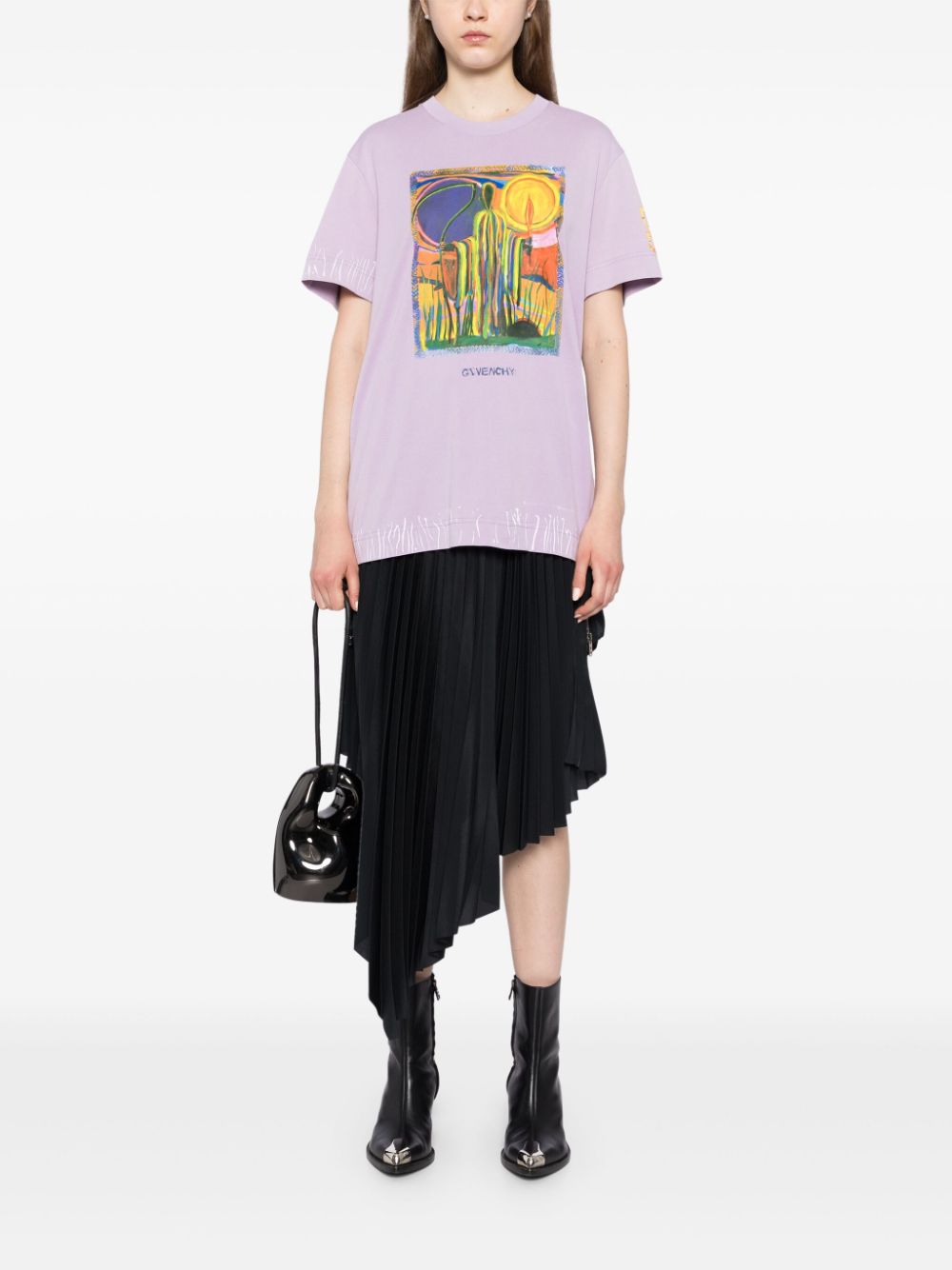 Givenchy T-shirt met grafische print - Paars