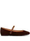 Tod's velour ballerina shoes - Brown