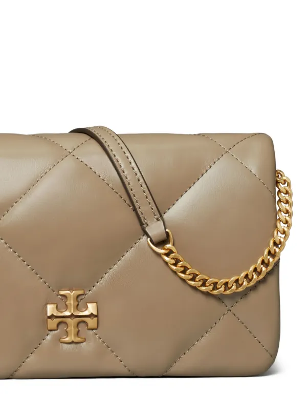 即発 Tory Burch Kira Diamond Quilt Chain Wallet 158326 Mini Kira Diamond Quilt Top-Handle Crossbody: Women's