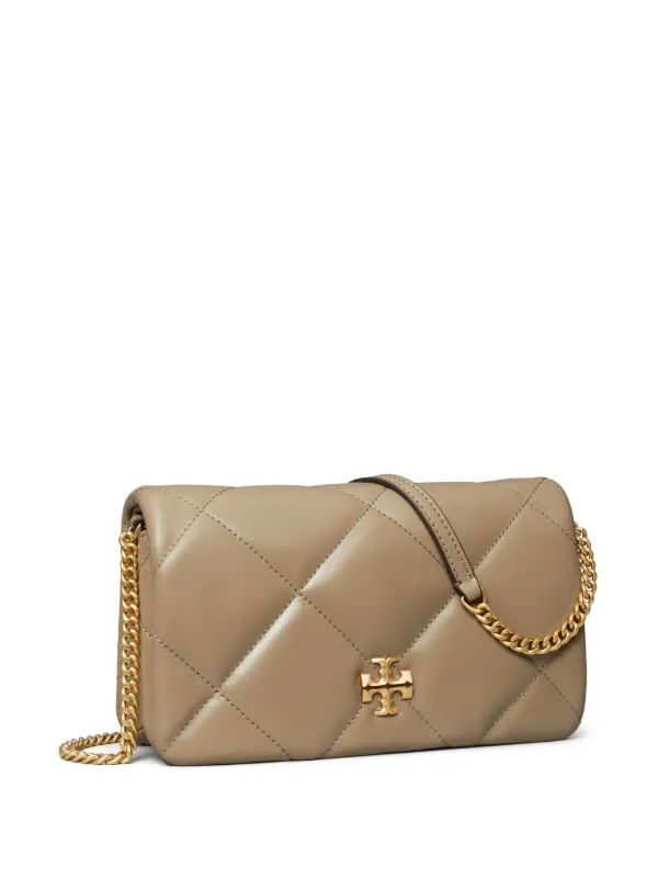 即発 Tory Burch Kira Diamond Quilt Chain Wallet 158326 Mini Kira Diamond Quilt Top-Handle Crossbody: Women's