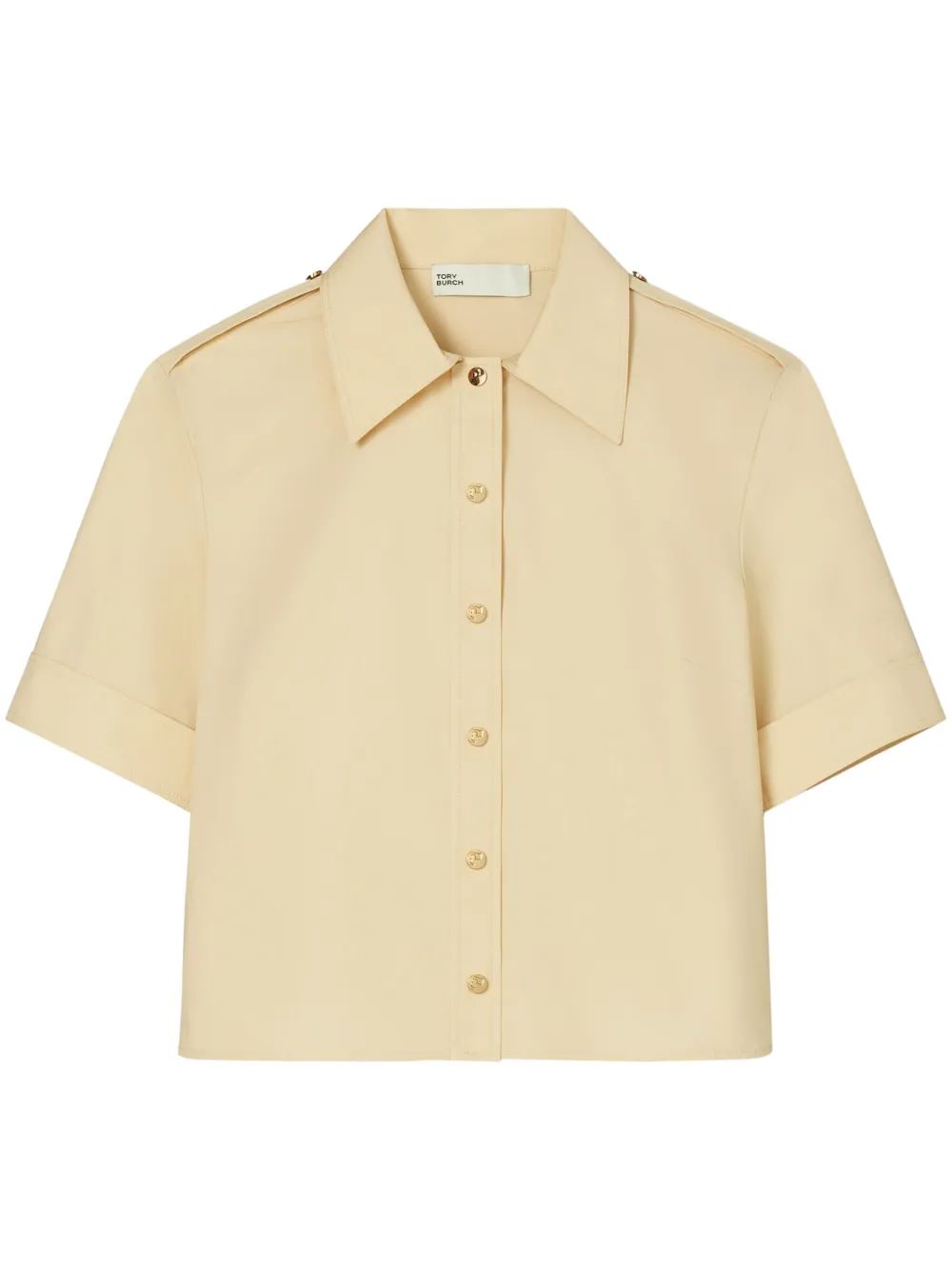 Tory Burch Short-sleeve Shirt In Nude