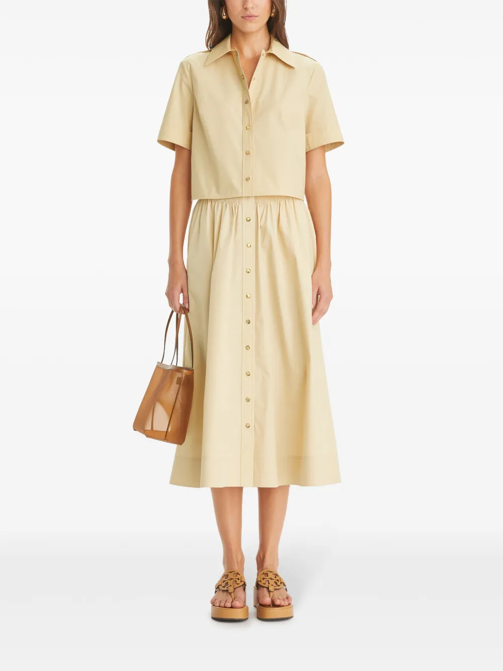 Tory Burch blouse met korte mouwen - Geel