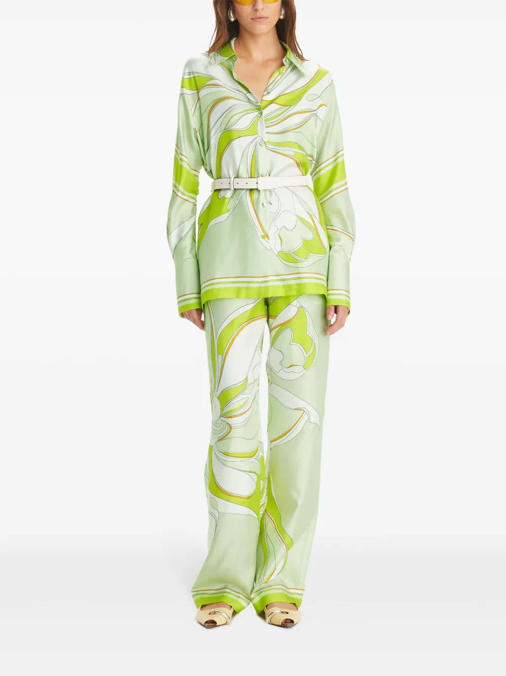 Tory Burch Trainingsbroek met print - Groen