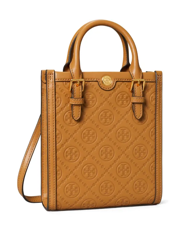 Monogram leather tote store