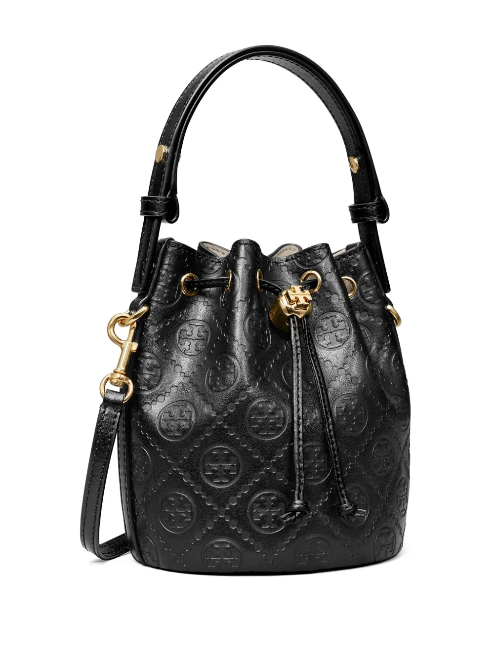 Tory Burch Bucket-tas met monogram Zwart