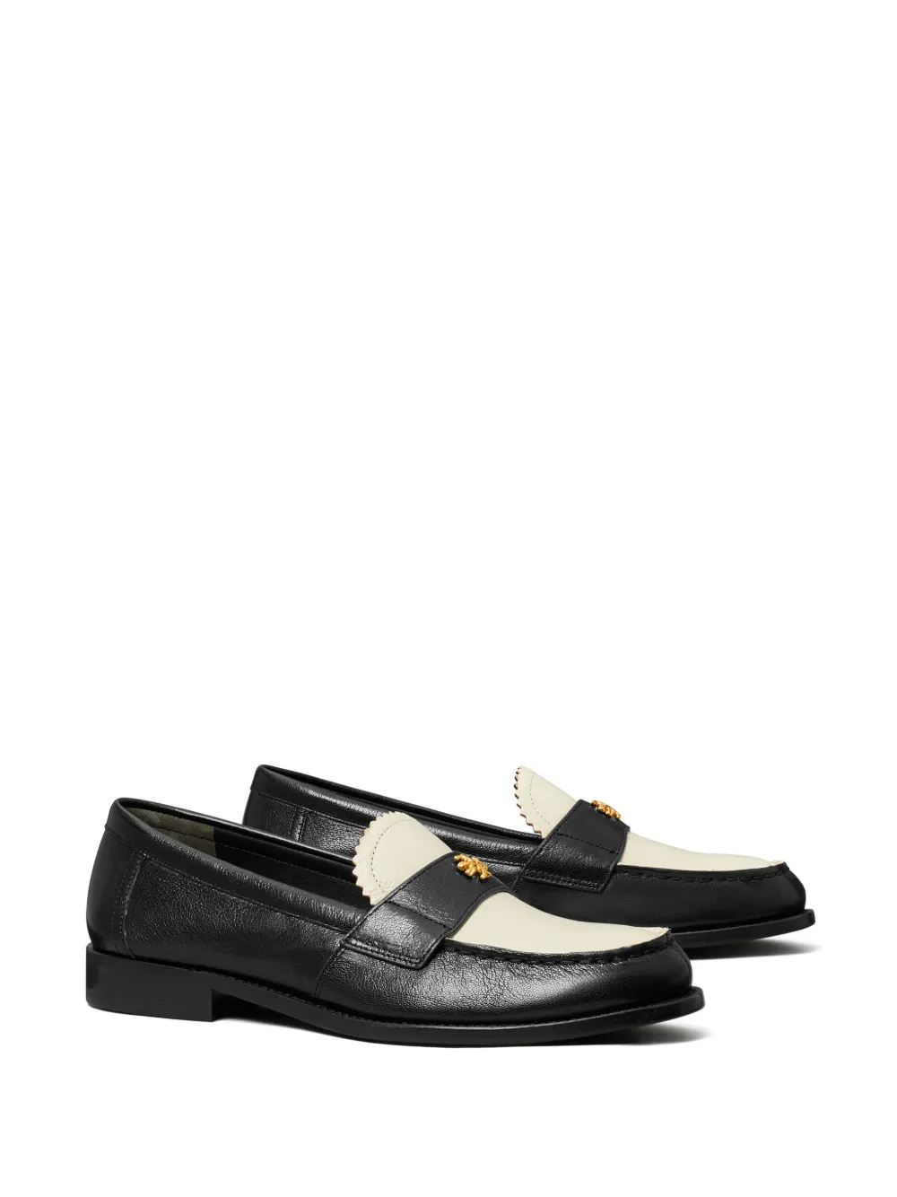 Tory Burch Classic leren loafers - Zwart