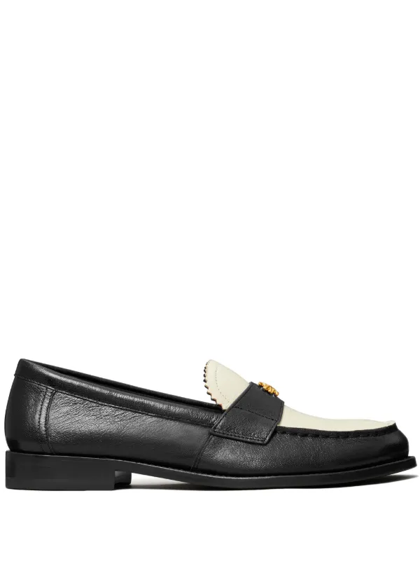 新着商品 Tory Burch FARFETCH | Black | Loafers Leather Classic 靴