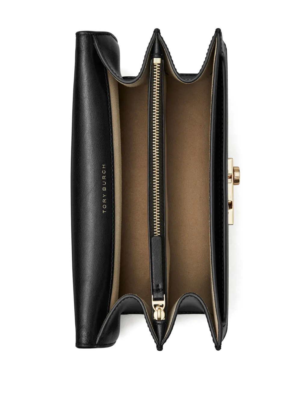 Tory Burch Schoudertas met monogram Zwart