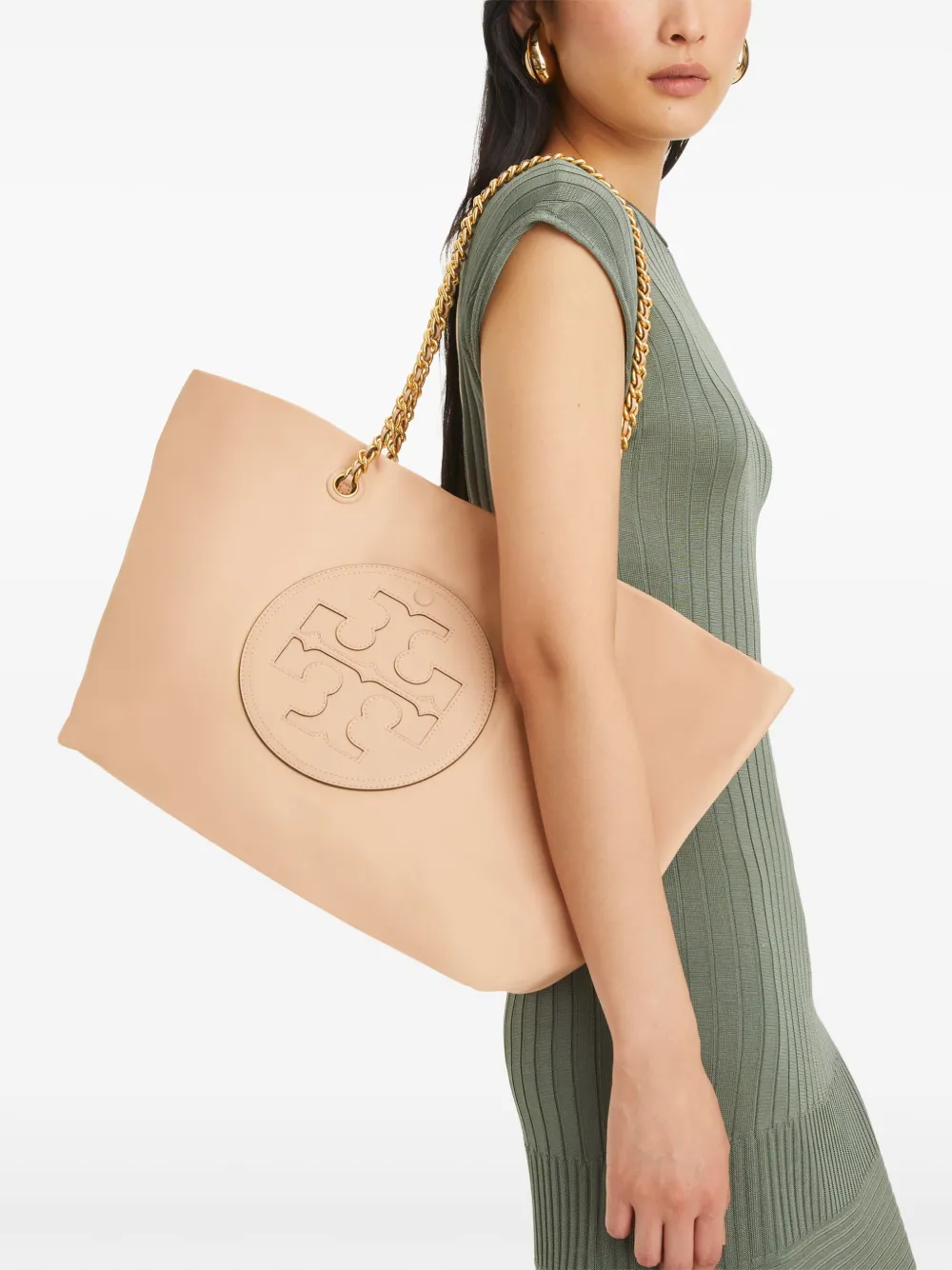Tory Burch Ella Chain tote bag women Artificial Fur Recycled Nylon One Size Neutrals