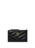 Tory Burch Kira Chevron zipped card holder - Black