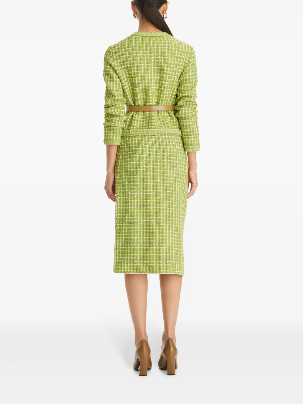 Tory Burch Kendra vest met jacquard Groen