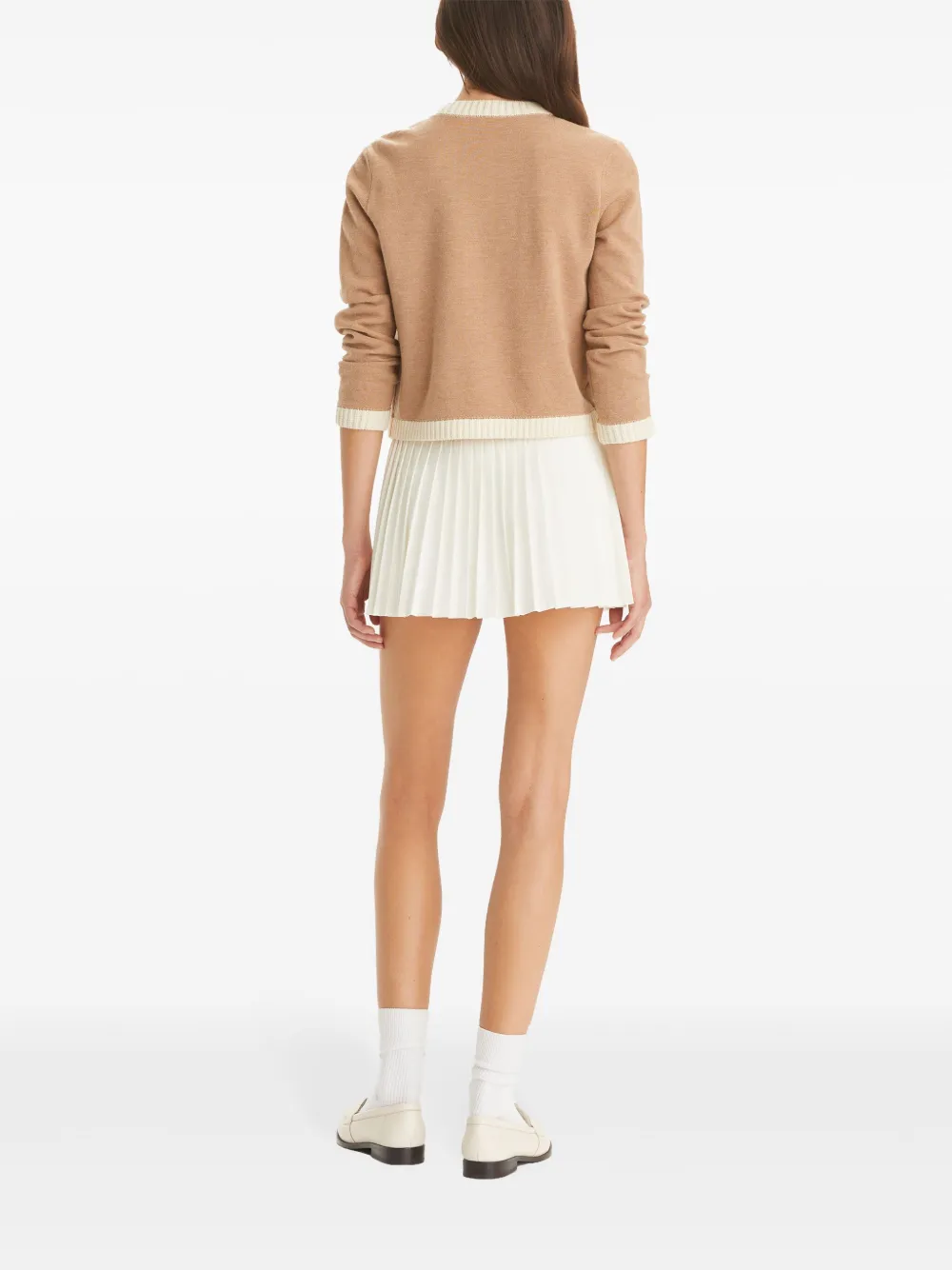 Tory Burch Kendra chunky wollen vest Beige
