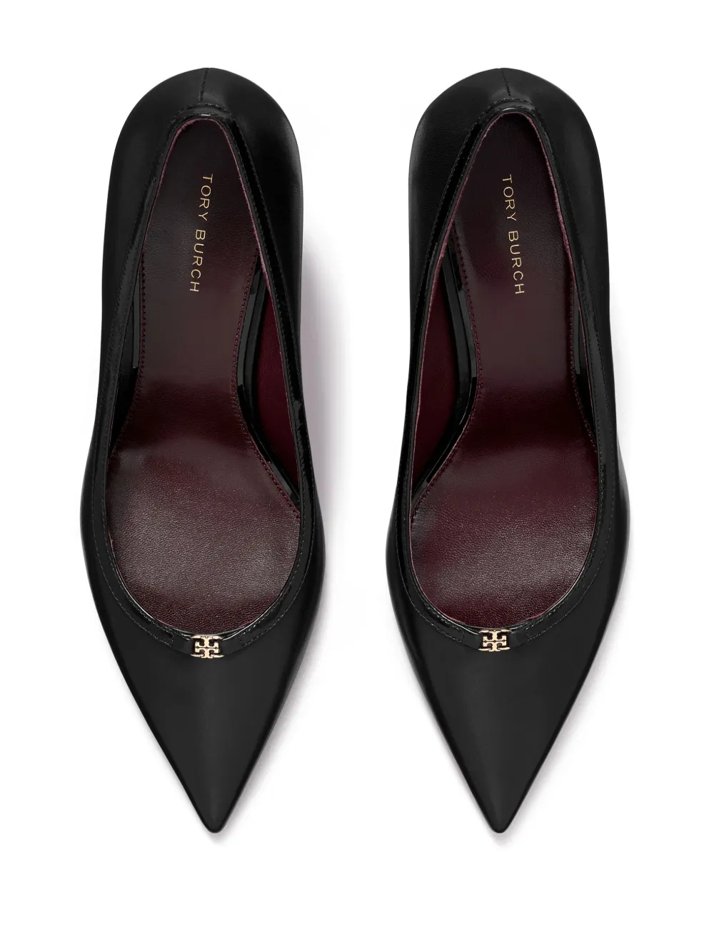 Tory Burch Double T Buckle Pump In Black