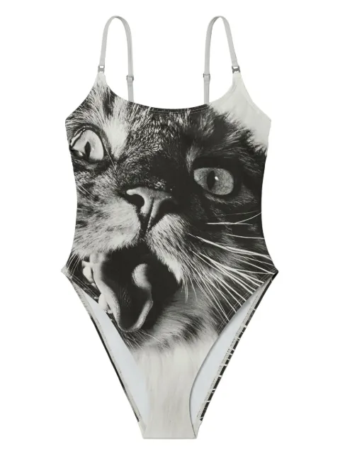 Tory Burch cat-print swimsuit
