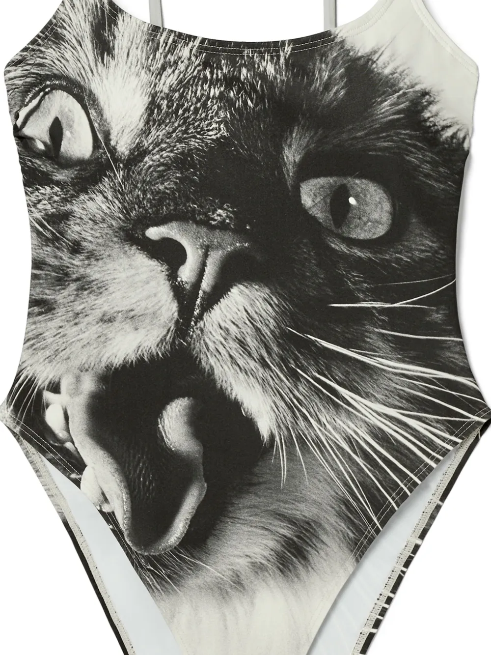 Tory Burch Badpak met kattenprint - Grijs