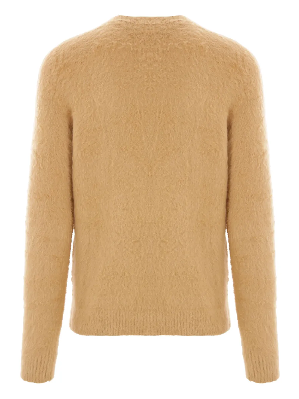 Roberto Collina Trui met geborstelde afwerking - Beige
