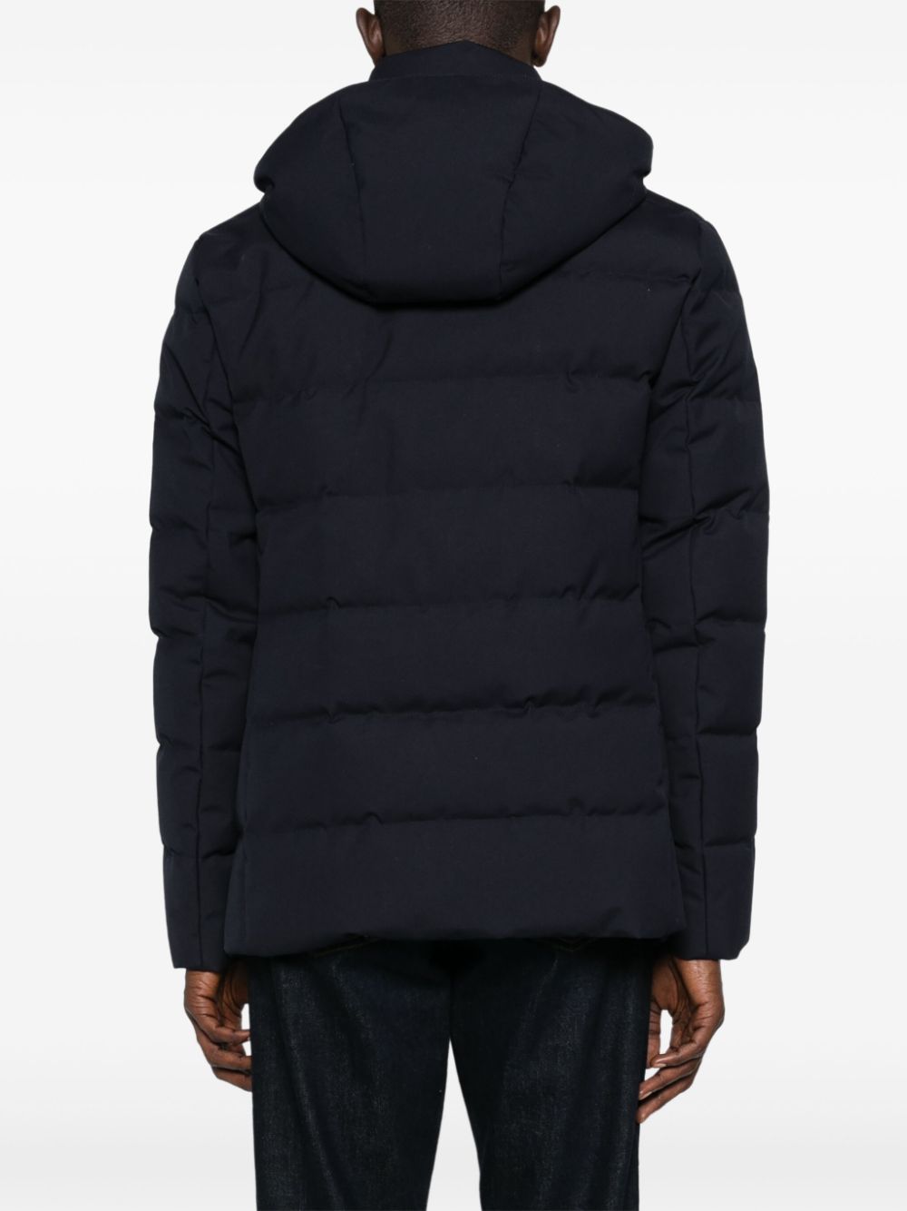 Shop Fay Hooded Puffer Jacket In Blue