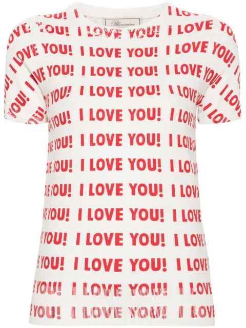 Blumarine playera con texto estampado