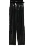 Emporio Armani sequin-embellished trousers - Black