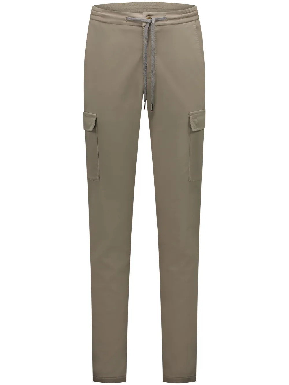 drawstring-fastened straight-leg trousers