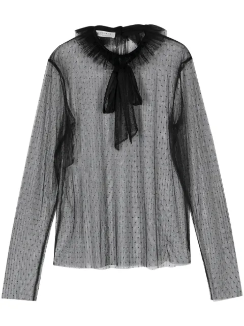 Philosophy Di Lorenzo Serafini point d'esprit tulle blouse 