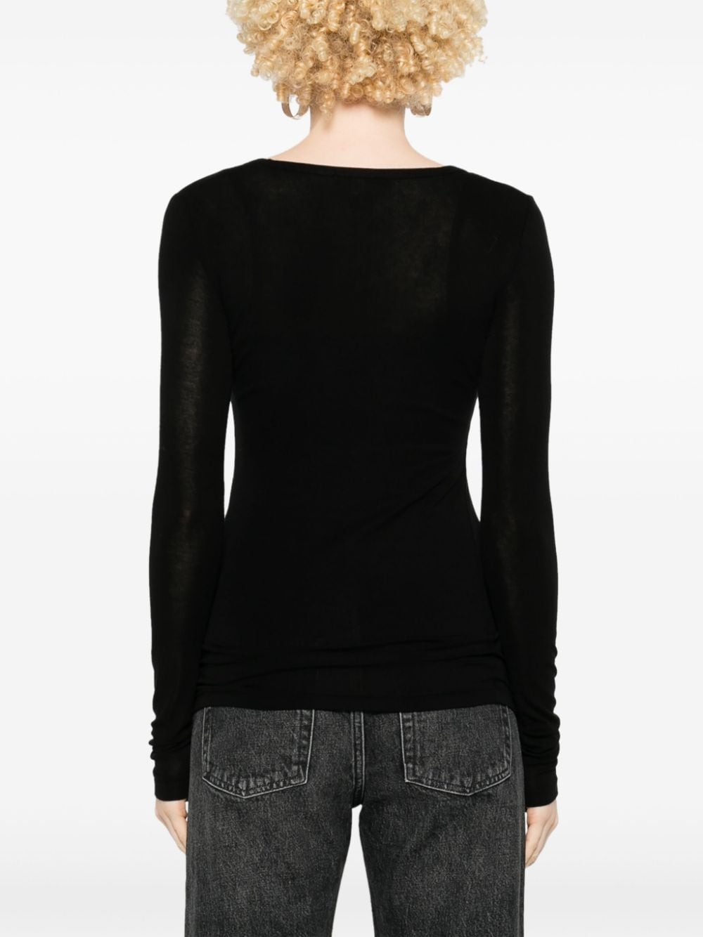 Shop Agolde Corey Top In Schwarz