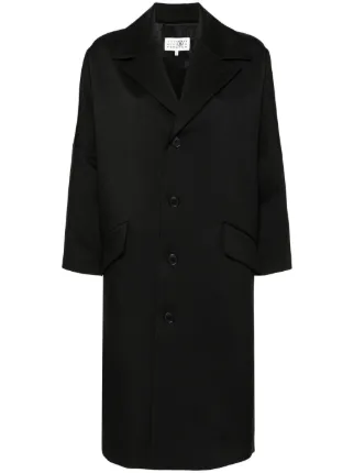 MM6 Maison Margiela ロングコート M MM6 Maison Margiela ジップディテール コート | ブラック | FARFETCH JP