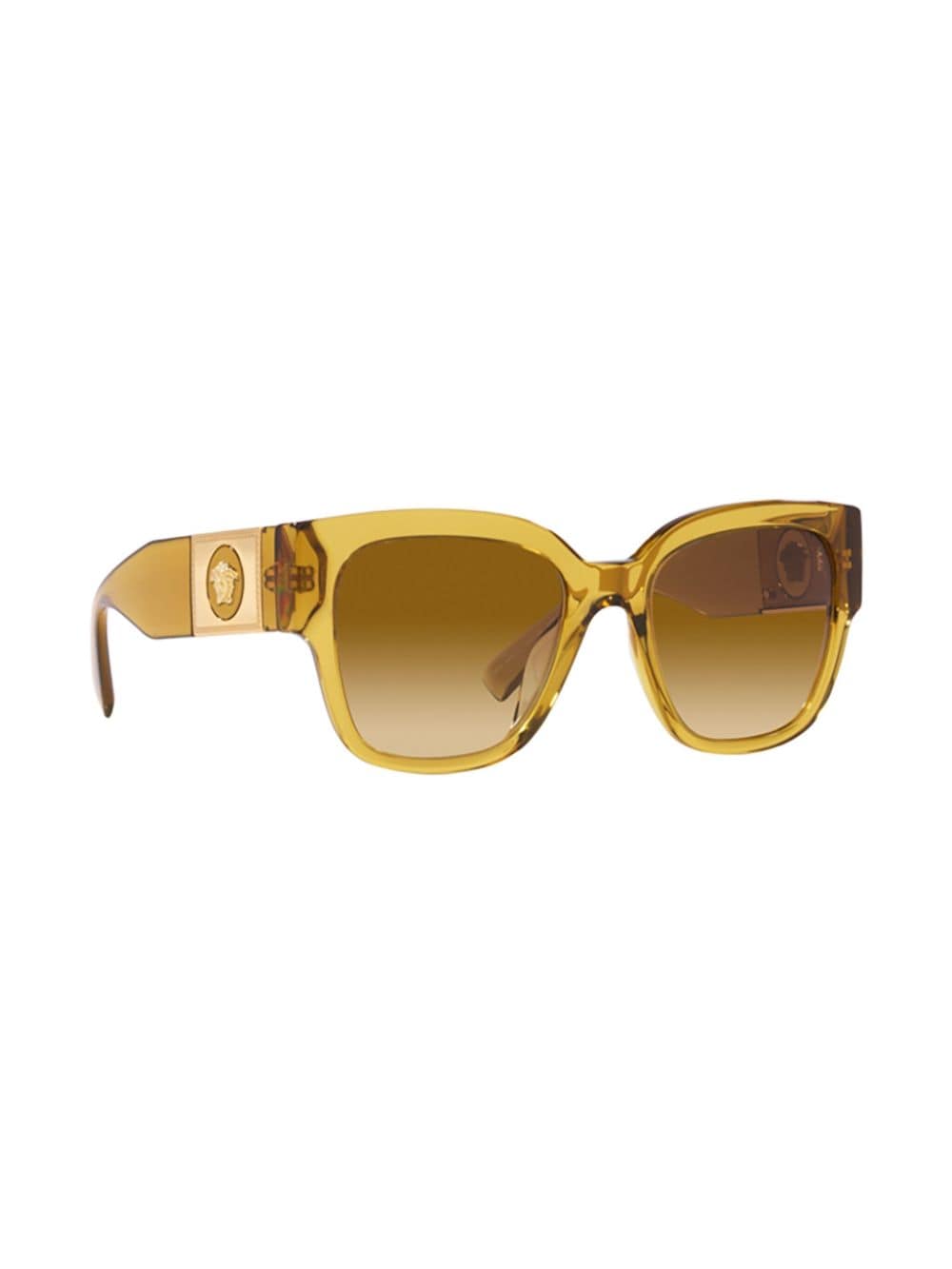 Versace Eyewear square-frame sunglasses - Geel