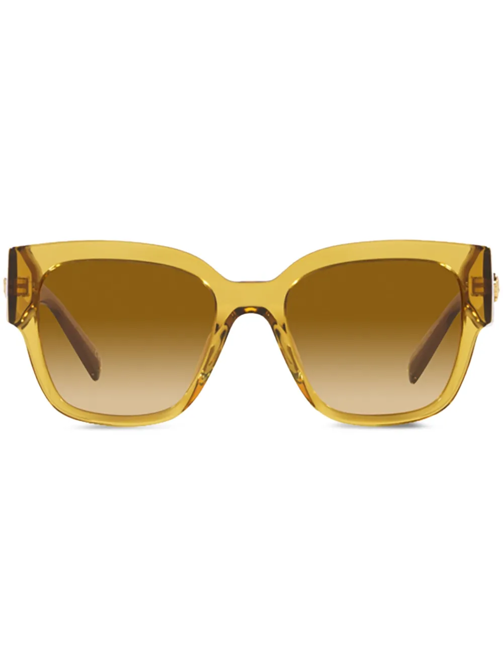 Versace Eyewear Zonnebril met vierkant montuur Geel