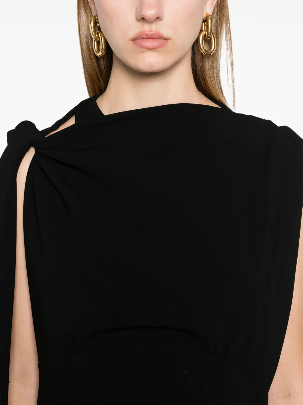 Proenza Schouler Maude midi-jurk Zwart