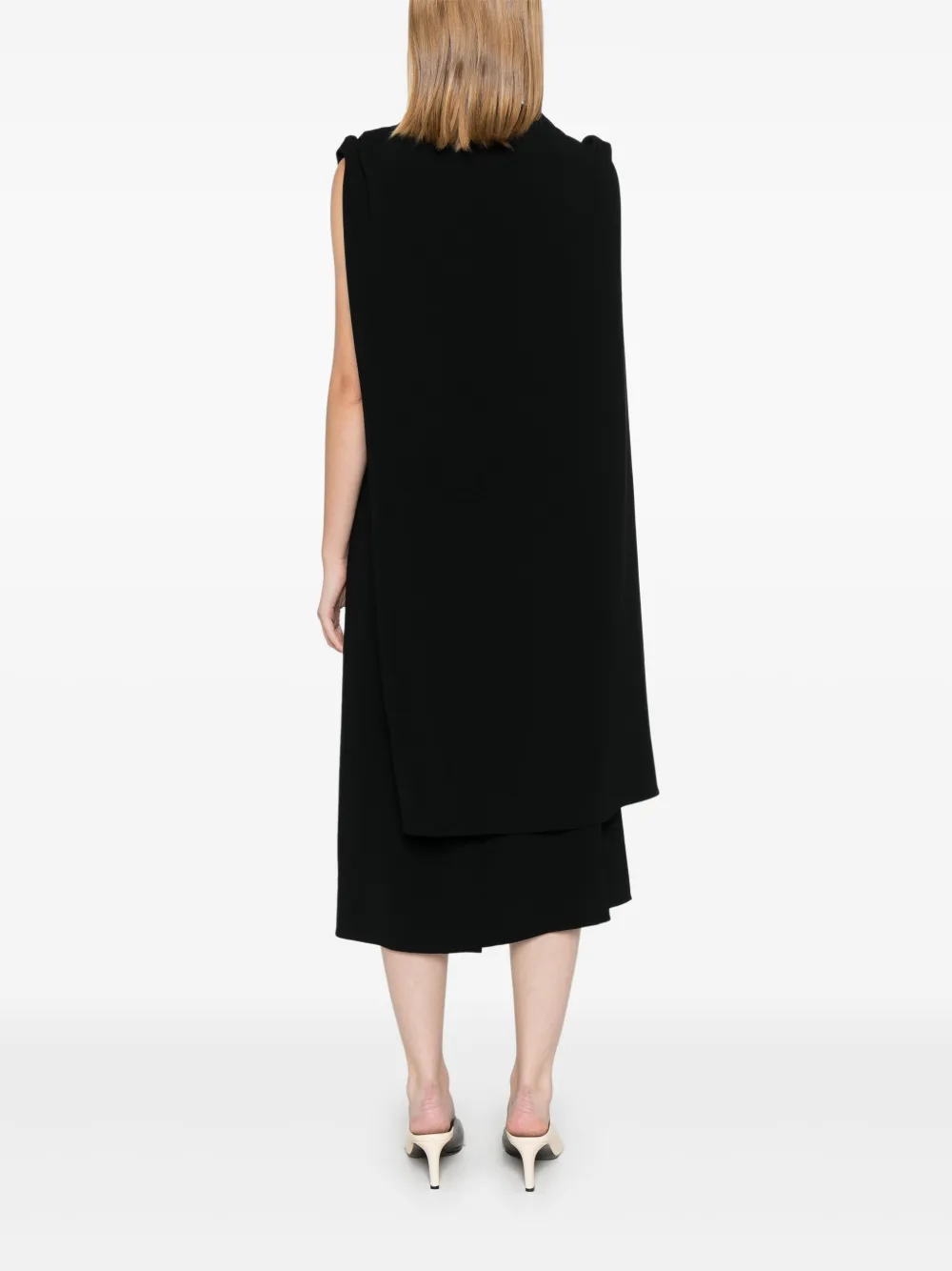 Proenza Schouler Maude midi-jurk Zwart