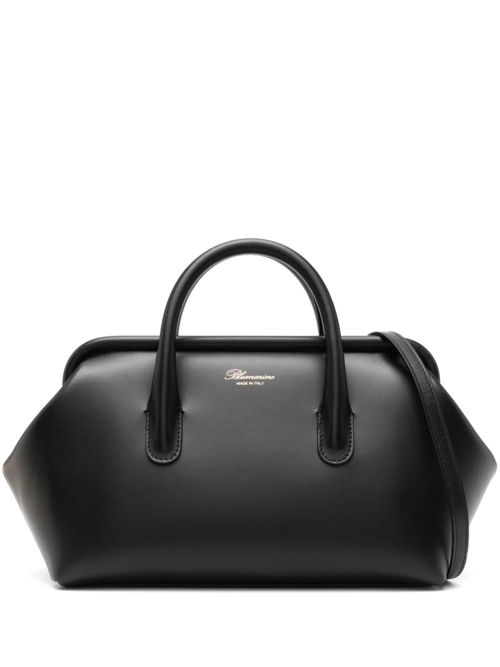 Blumarine logo-stamp tote bag - Black