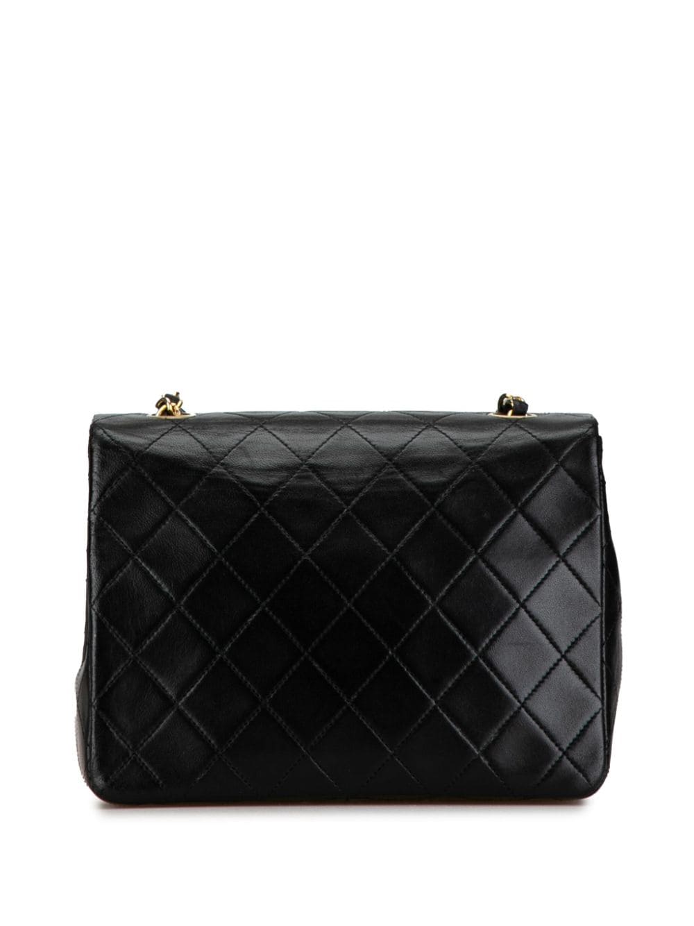 CHANEL Pre-Owned 1989-1991 Square Classic Quilted Lambskin Flap crossbody bag - Zwart