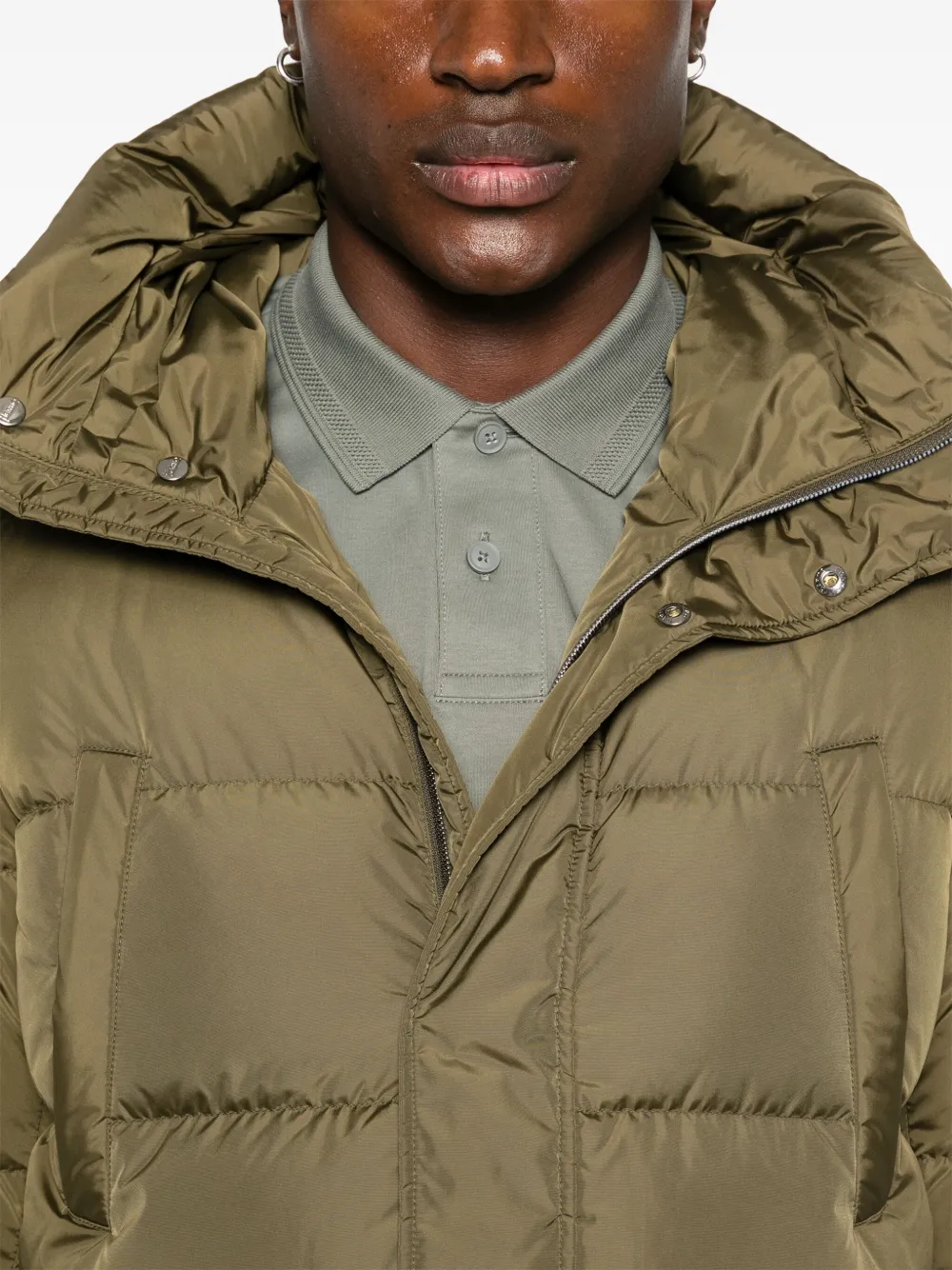 Herno Donsjack met capuchon Groen