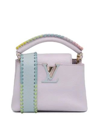 Louis Vuitton Pre Owned 2021 Taurillon Capucines Mini Rainbow Wisteria Handbag Purple FARFETCH IE